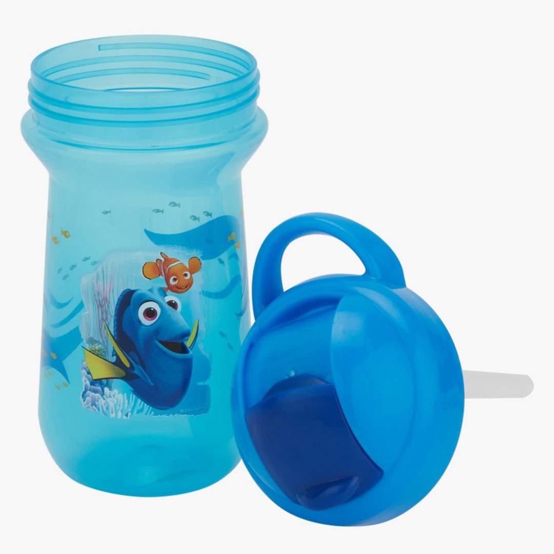 The First Years Blue Color 10 Oz Flip Top Straw Cup || 9months to 36months - Toys4All.in