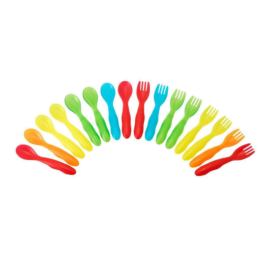 The First Years Multicolor 16 Pcs Take & Toss Toddler Flatware || 9months to 36months - Toys4All.in