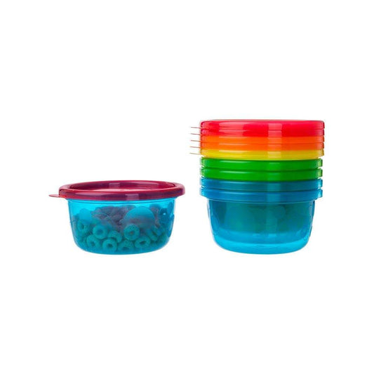 The First Years Take & Toss 8 Oz Bowls With Lids 7 Pk. Multicolor || 9months to 24months - Toys4All.in