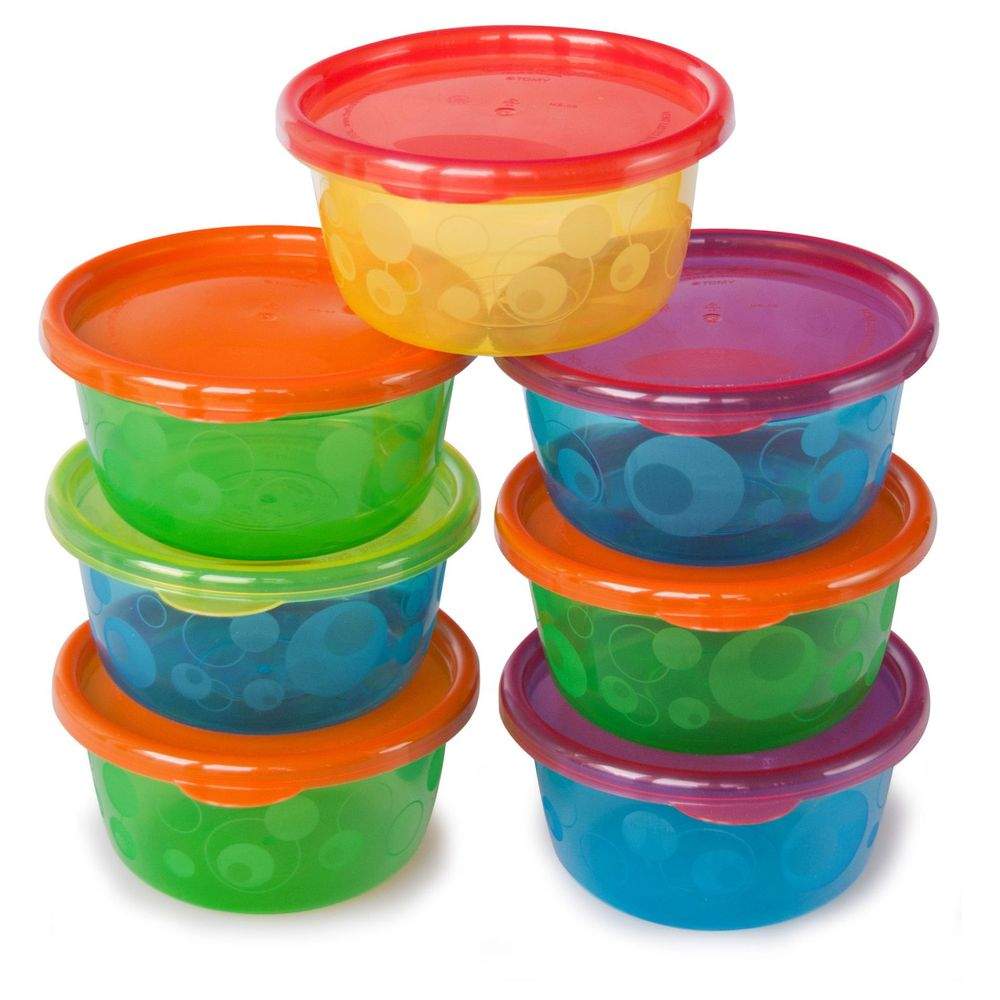 The First Years Take & Toss 8 Oz Bowls With Lids 7 Pk. Multicolor || 9months to 24months - Toys4All.in