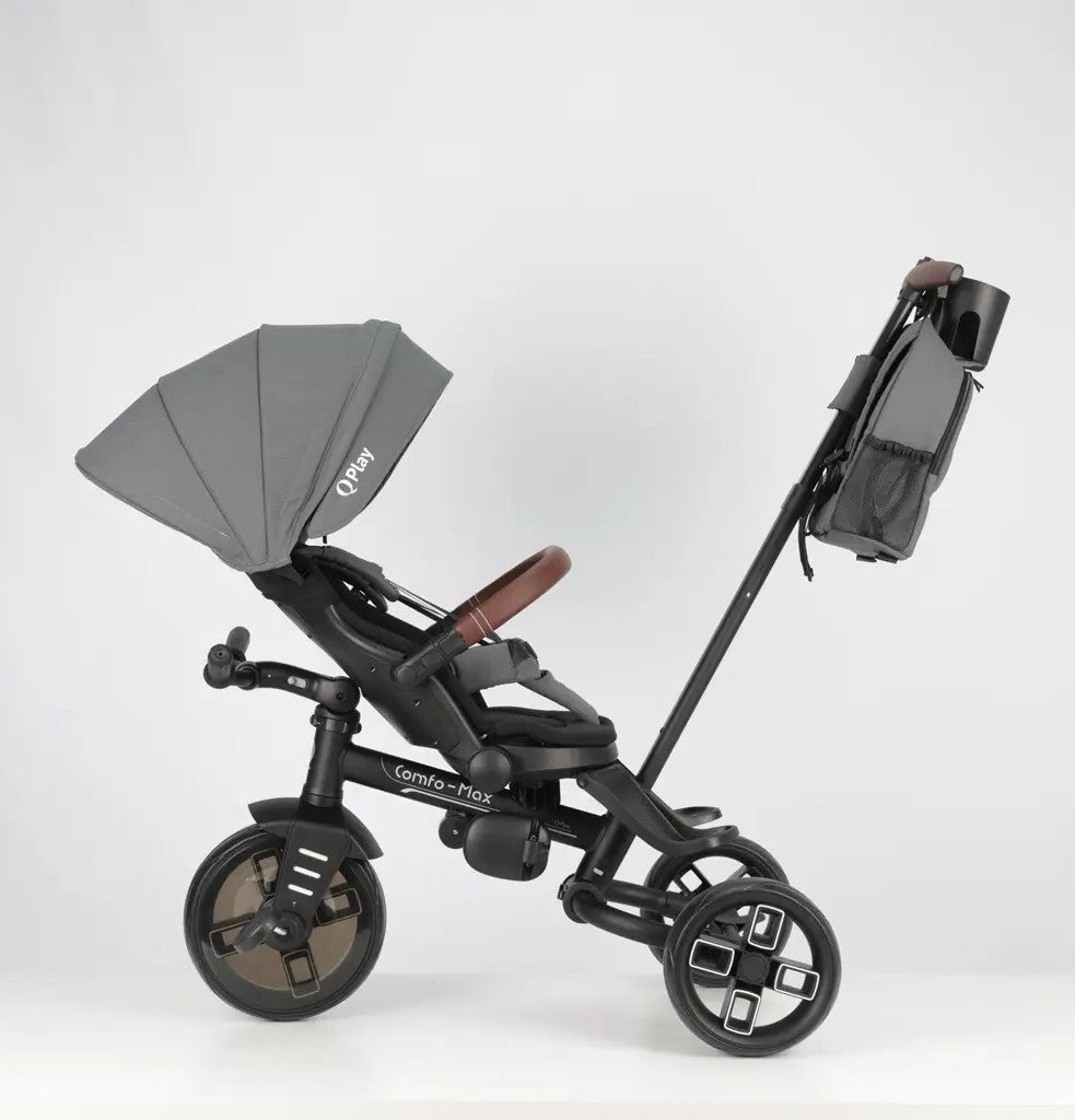 Qplay Stroller Comfo Max 8in1 Grey 10 to 72 Months - Open Box
