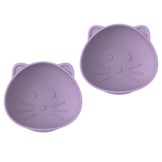 Melii Silicone Suction Bowl - 2-pack Purple