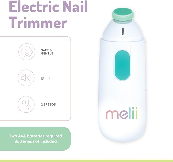 Melli Electric Nail Trimmer White & Teal