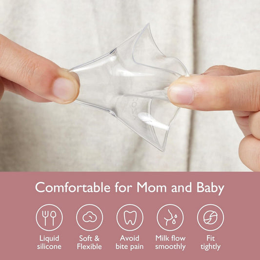 Momcozy Breastfeeding Access Nipple Shields-20mm Transparen
