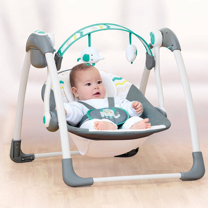 Mastela Deluxe Portable Swing - Fashion-Grey - Birth+ to 24months