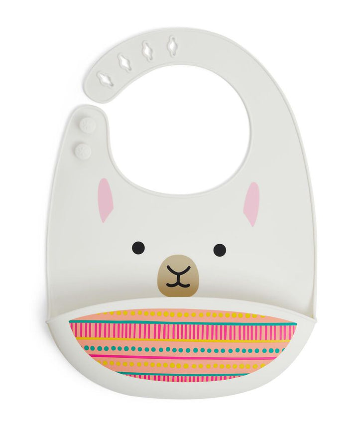 Skip Hop Zoo Fold & Go Silicone Bib 6months to 36months