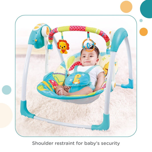 Mastela Deluxe Portable Swing Aqua Birth+ to 6M