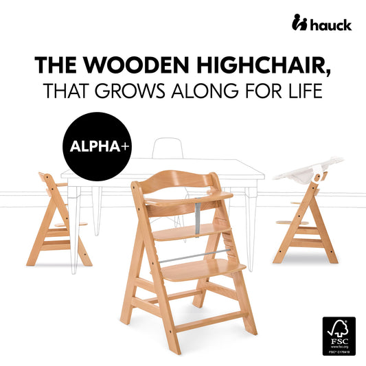 Hauck Alpha+B Highchair Natural 6months to Adult