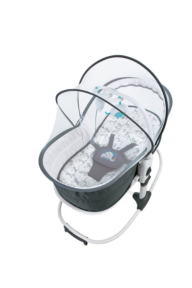 Mastela 6in1 Multi-Function Rocker & Bassinet  (Birth to 36 Months) Grey