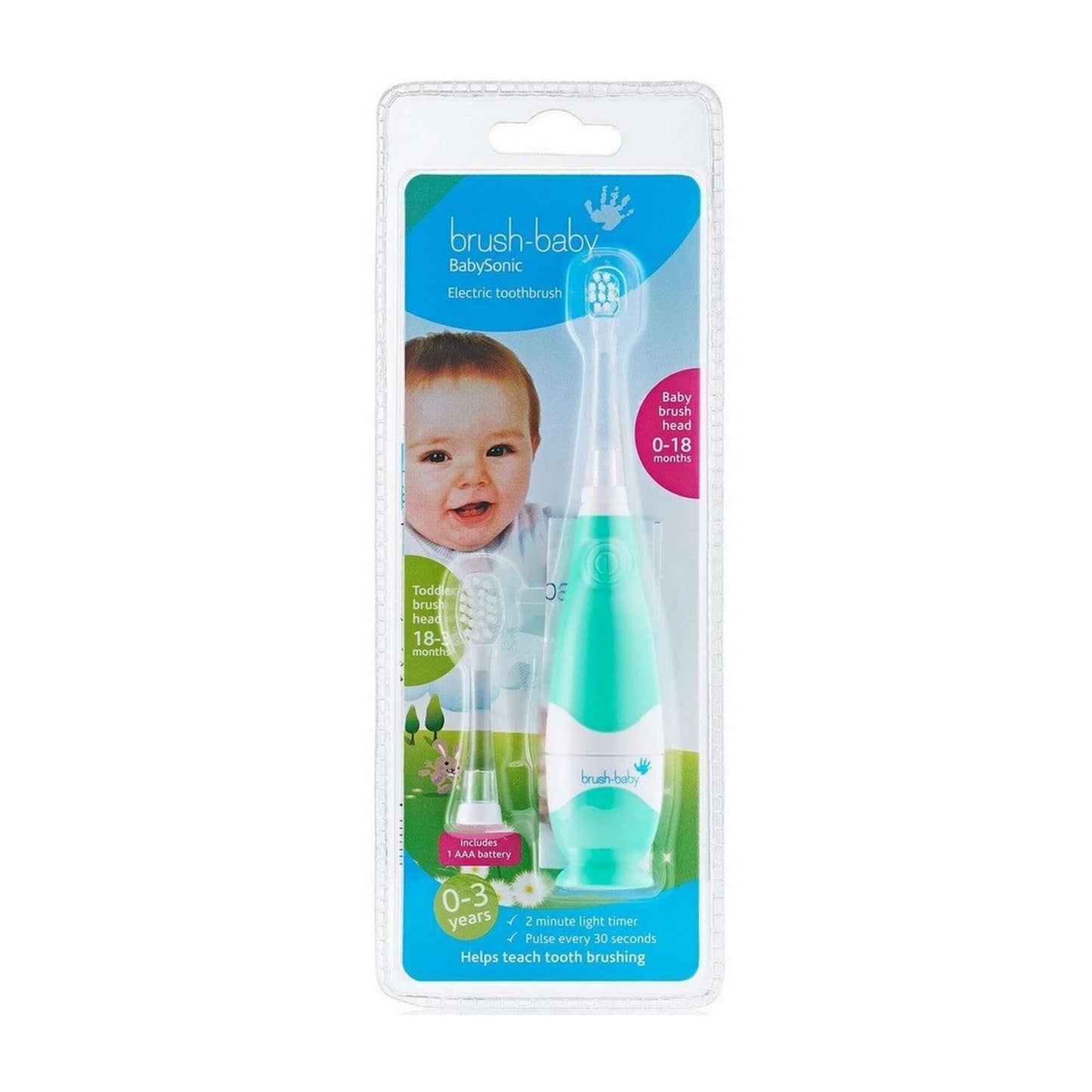 Brush Baby Babysonic Electric Toothbrush || Birth+ to 36months - Toys4All.in