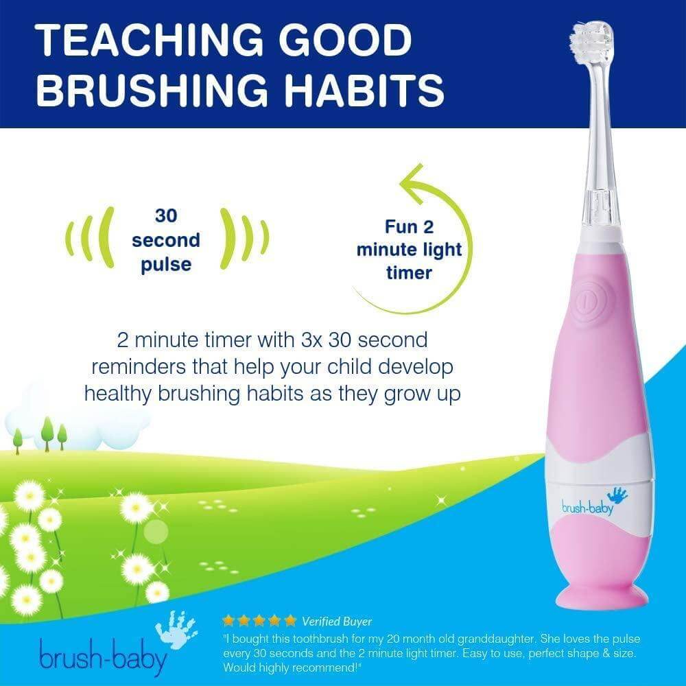 Brush Baby Babysonic Electric Toothbrush || Birth+ to 36months - Toys4All.in