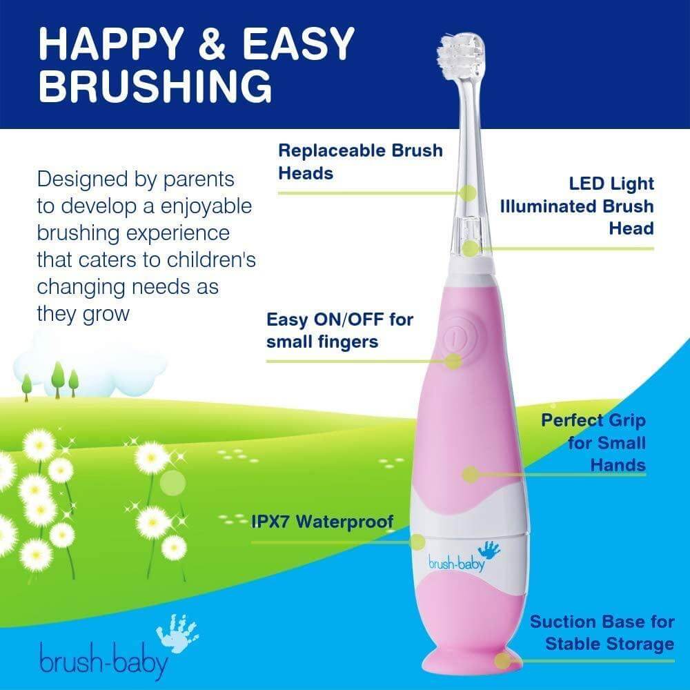 Brush Baby Babysonic Electric Toothbrush || Birth+ to 36months - Toys4All.in