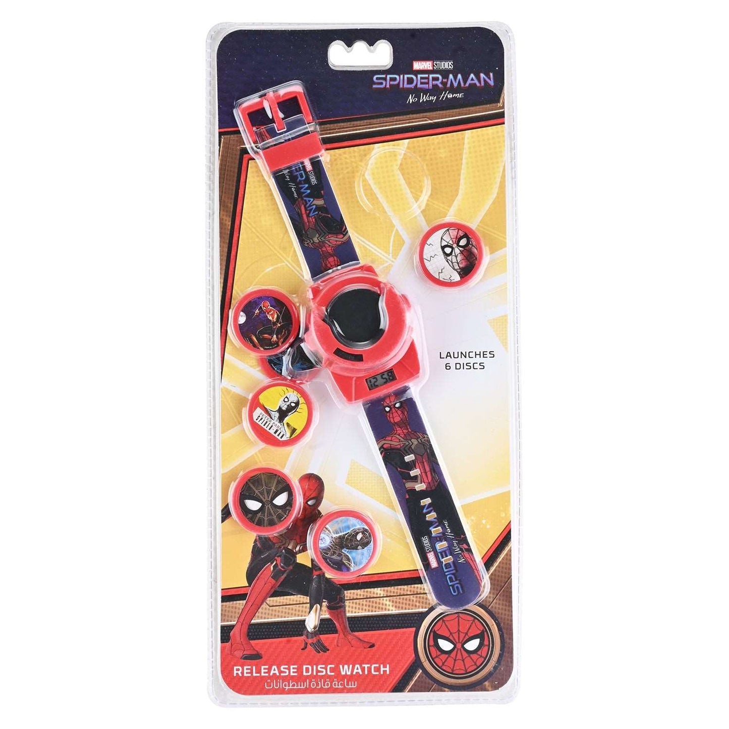 Disney Kids Marvel Spiderman Disc Shot Digital Watch - Toys4All.in