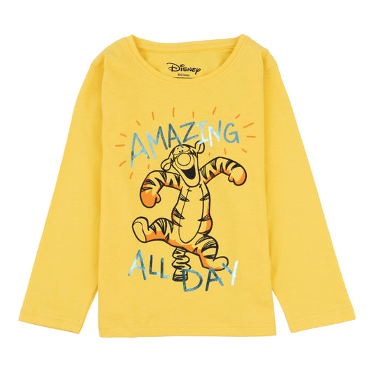 Disney Tigger Round Neck "Amazing All Day" Foil Print Full Sleeve T-Shirt - Toys4All.in