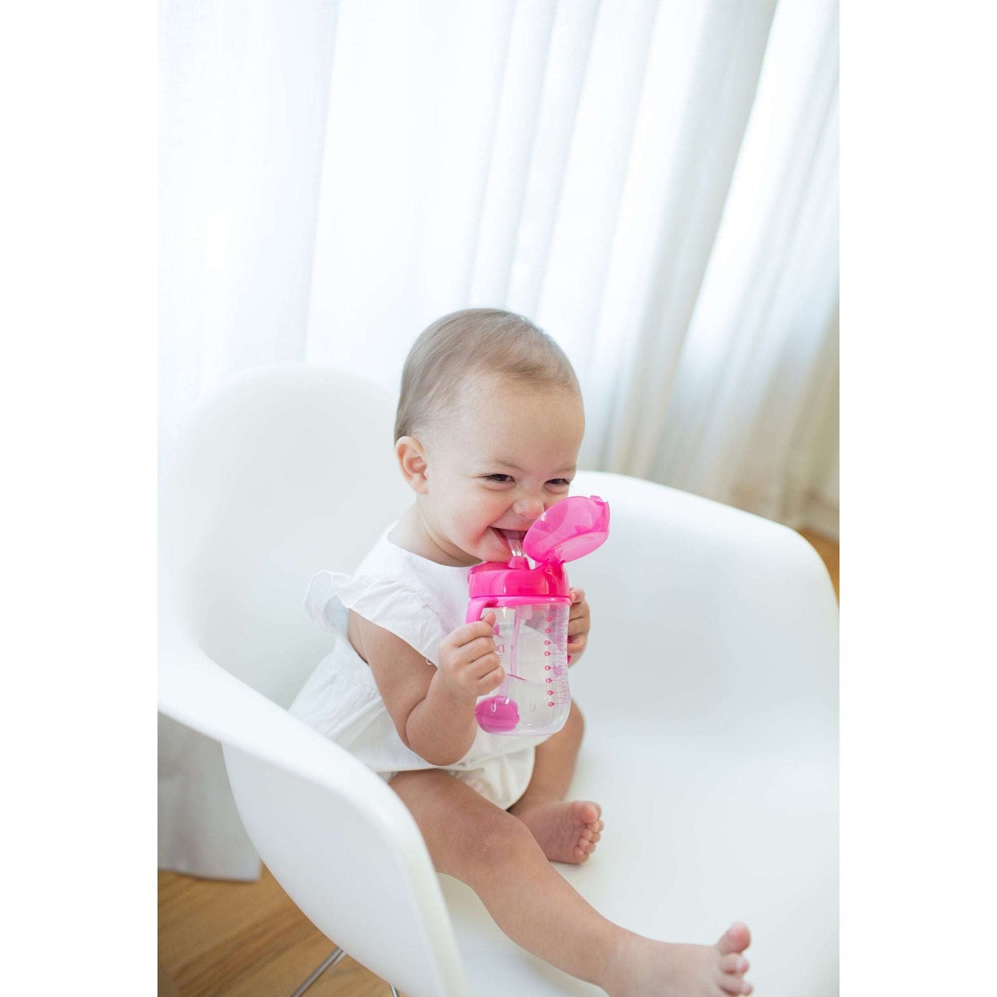 Dr. Brown Baby's First Straw Cup || Fashion-Pink || Used for 6months to 24months - Toys4All.in