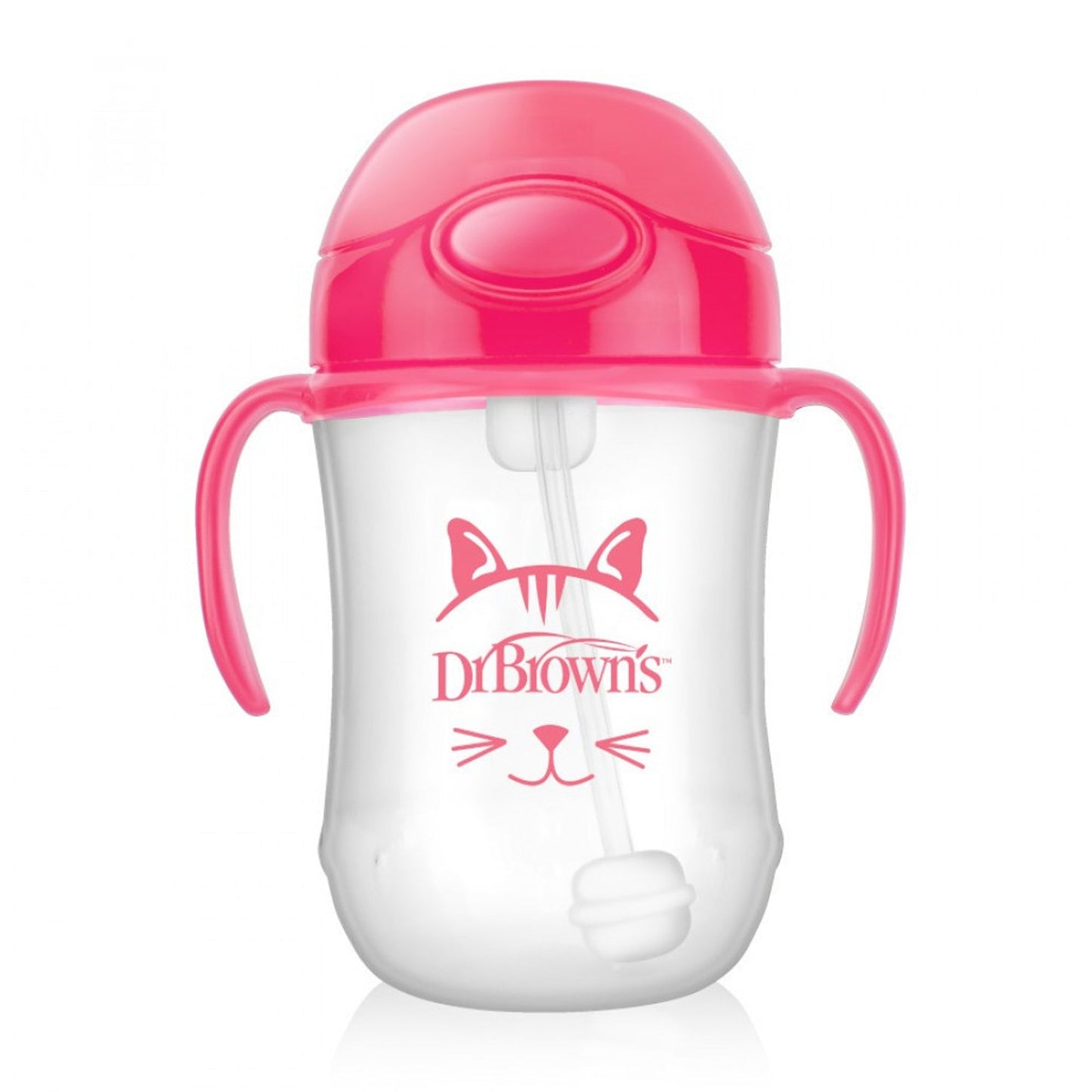 Dr. Brown Baby's First Straw Cup || Fashion-Pink || Used for 6months to 24months - Toys4All.in