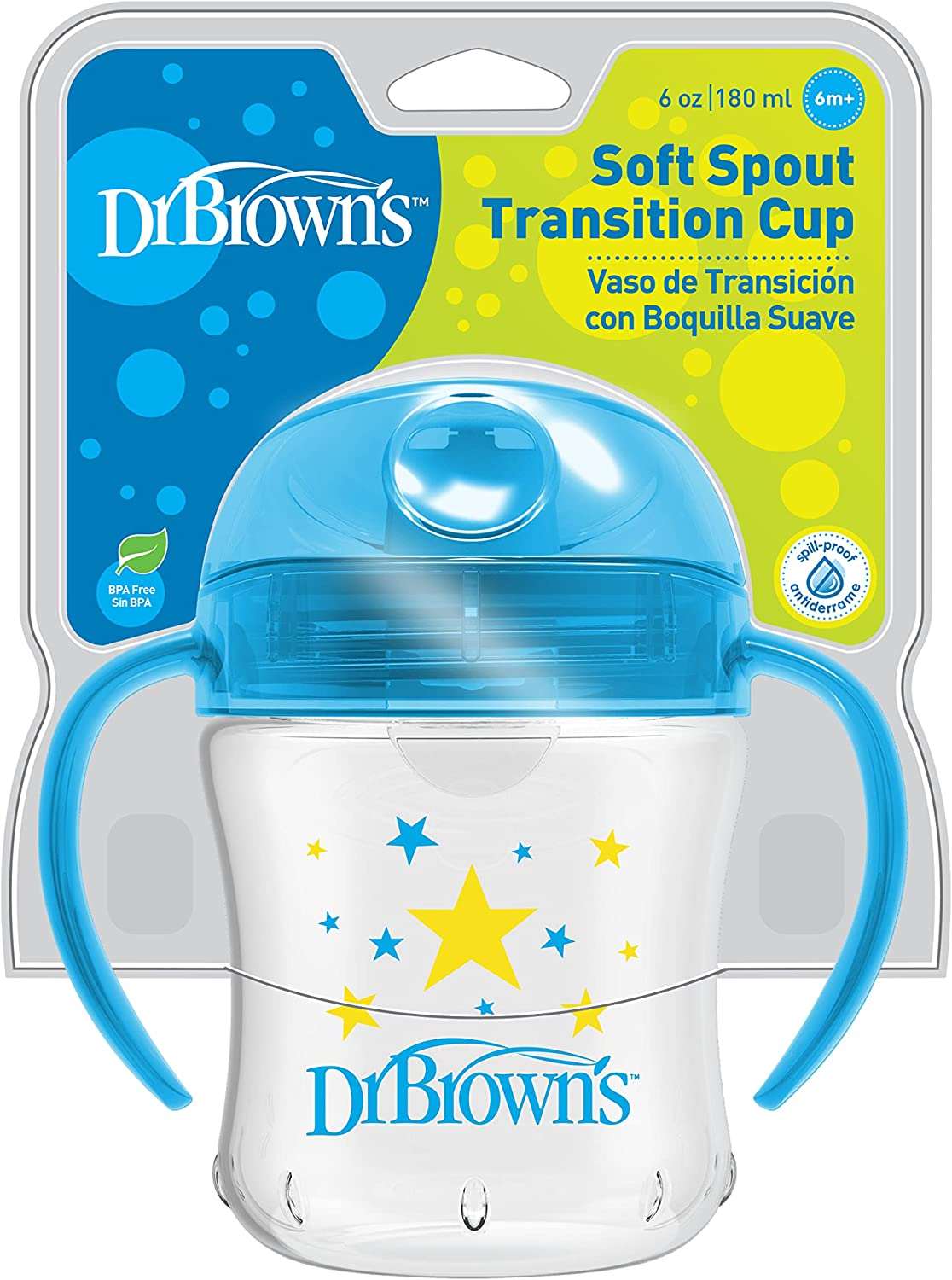 Dr. Brown Blue Soft-Spout Transition Cup || Used for 6months to 12months - Toys4All.in