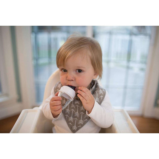 Dr. Brown Fresh Firsts Grey Silicone Feeder || Used for 4months to 12months - Toys4All.in