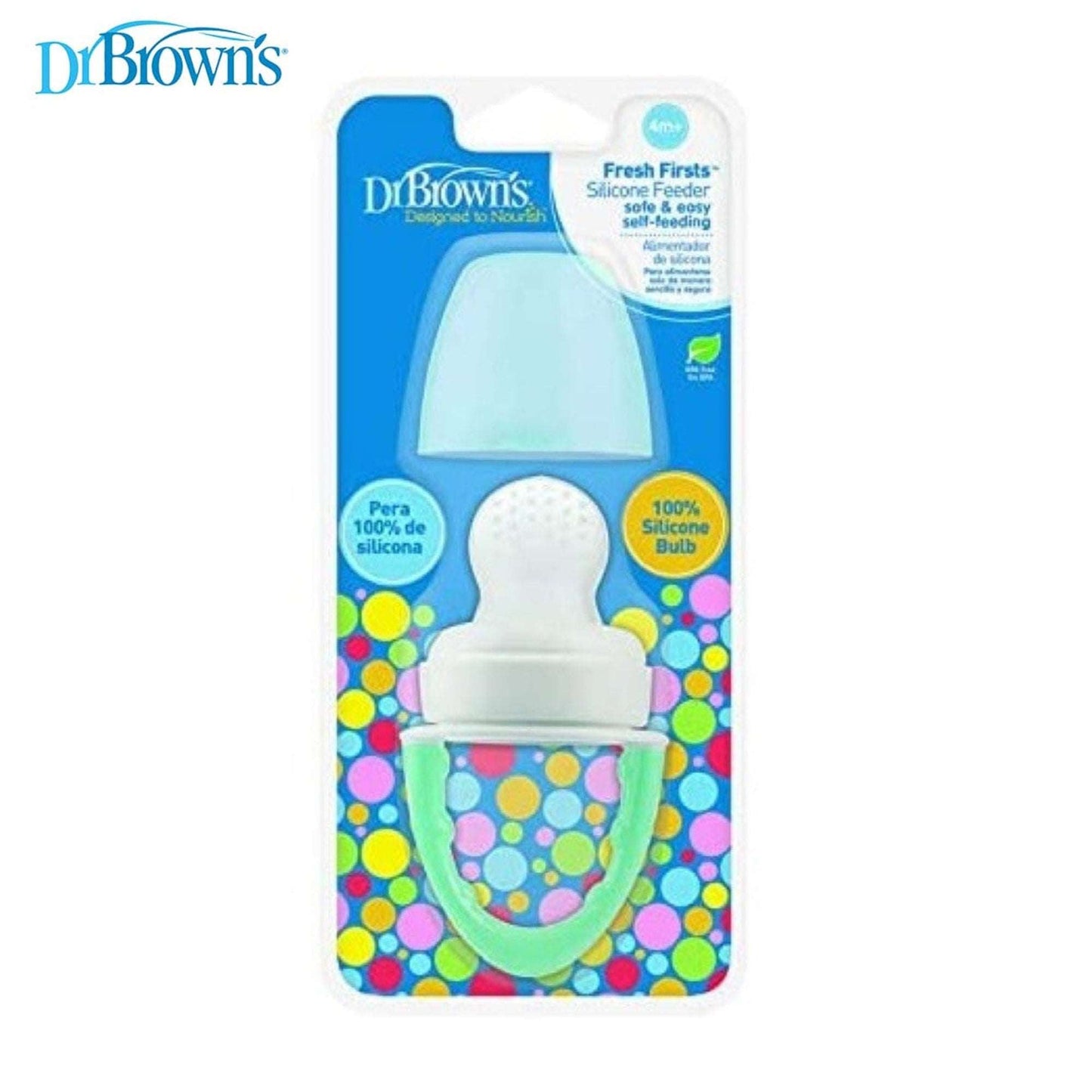 Dr. Brown Fresh Firsts Mint Silicone Feeder || 4months to 12months - Toys4All.in