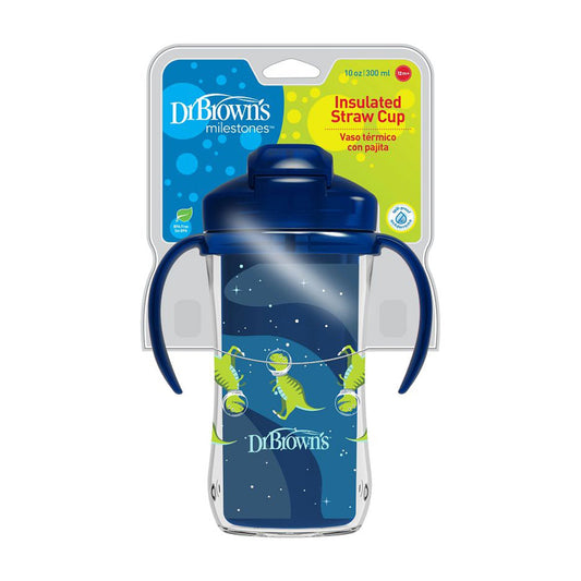 Dr. Brown Insulated Straw Cup || Pack of 1 | Color-Blue || Used for 12months to 36months - Toys4All.in