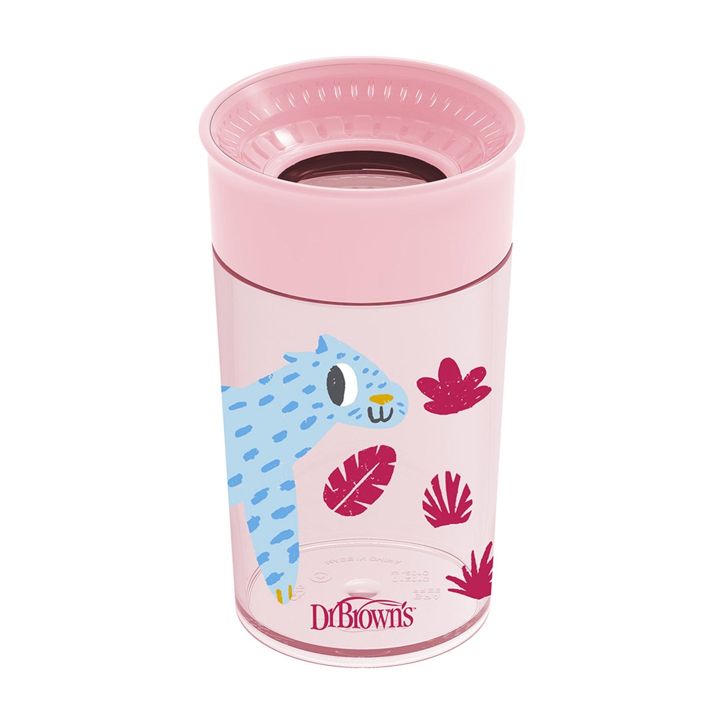 Dr. Brown Smooth Wall Cheers 360 Pink Cup || 9months to 24months - Toys4All.in