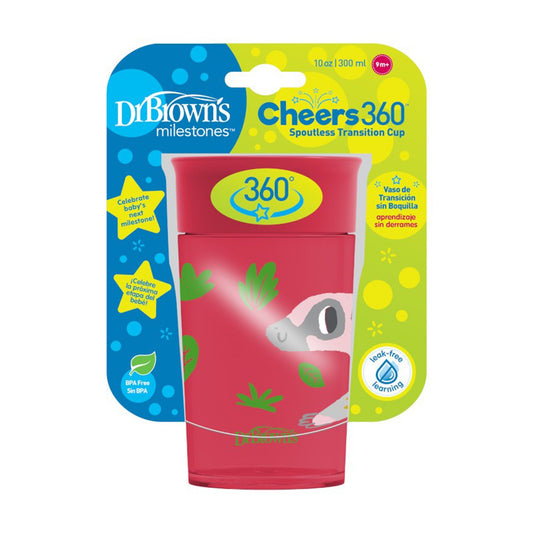 Dr. Brown Smooth Wall Cheers 360 Red Cup || 9months to 24months - Toys4All.in