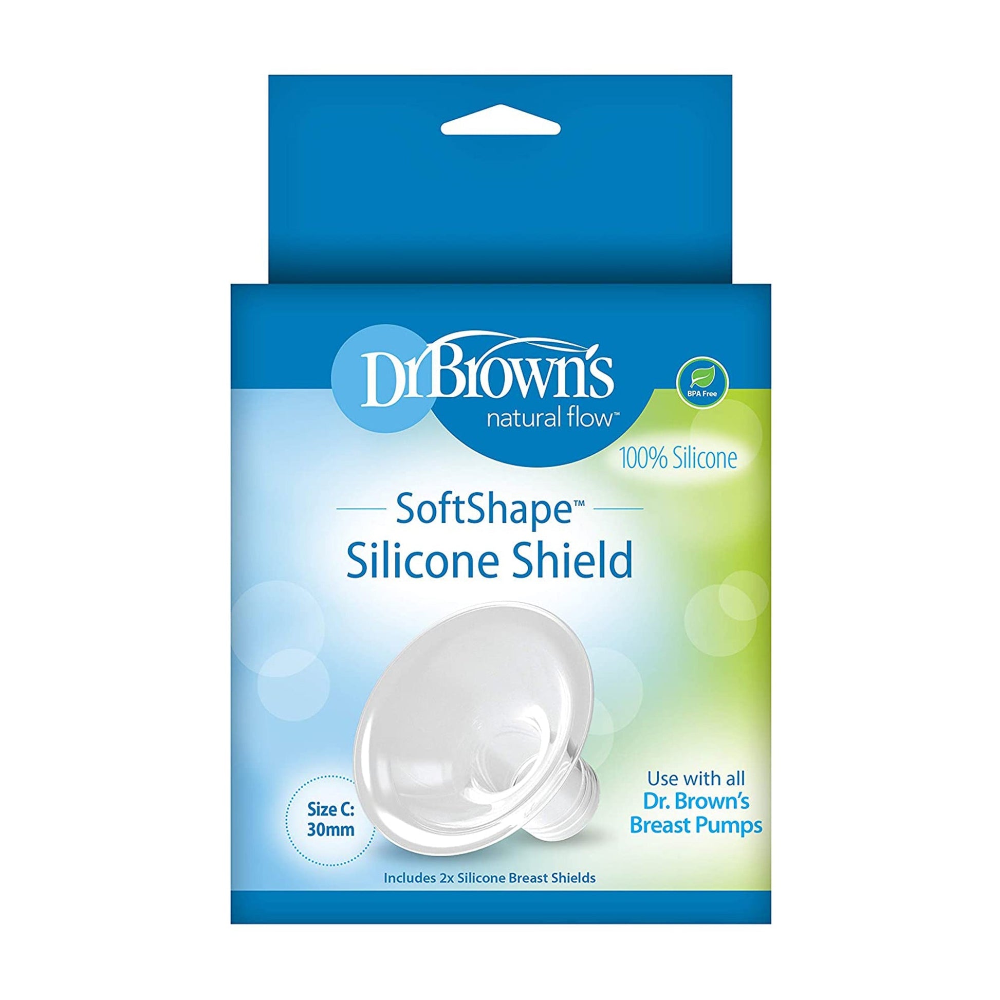 Dr. Brown Soft Shape Silicone Shields || Pack of 2 || Size C || Used for 12months to 24months - Toys4All.in