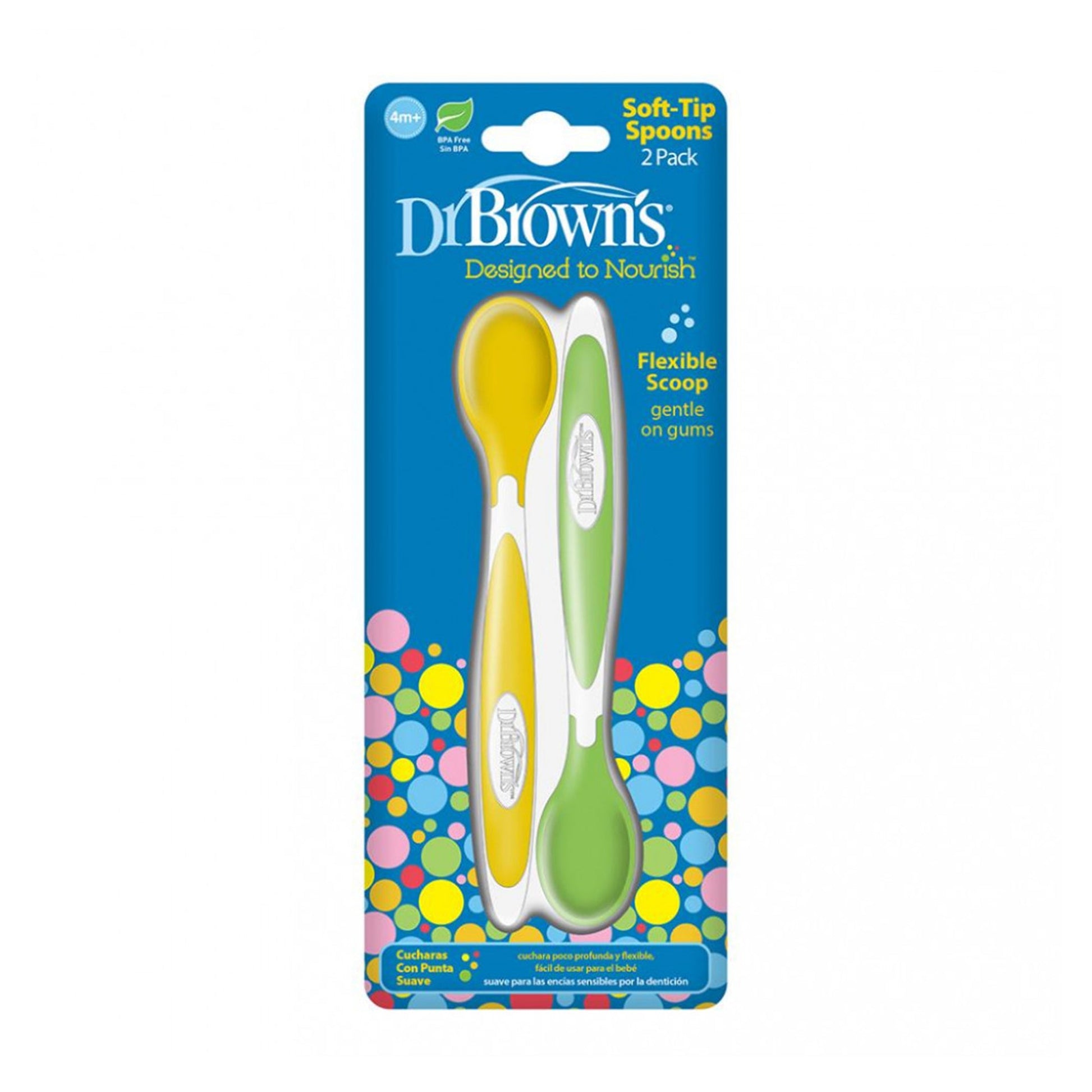 Dr. Brown Soft Tip Spoons (2-Pack) || 4months to 12months - Toys4All.in