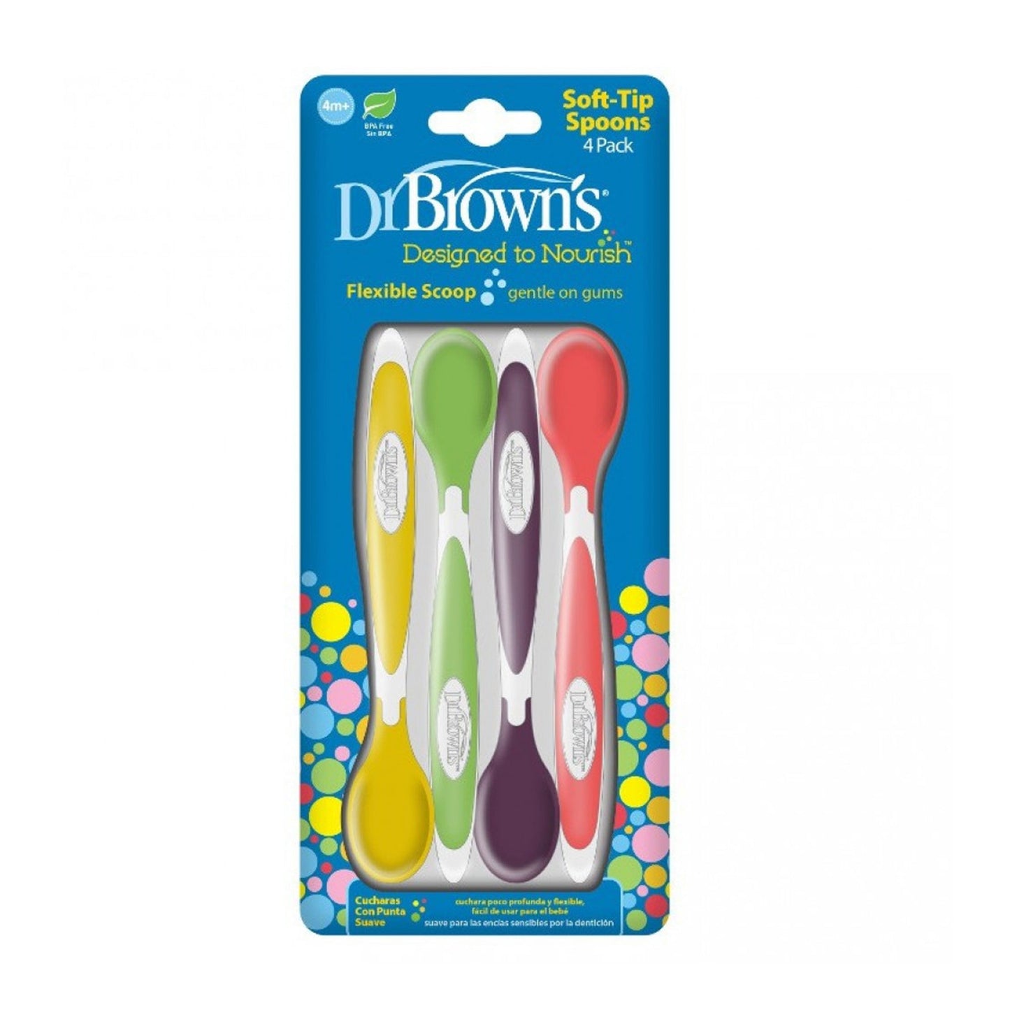 Dr. Brown Soft Tip Spoons || Pack of 4 || Used for 4months to 12months - Toys4All.in