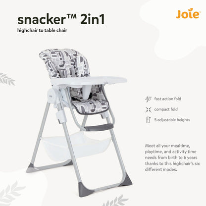 Joie Snacker 2In1 High Chair 6 Months to 36 Months