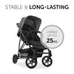 Hauck Grey Color Rapid 4 Stroller || Birth+ to 48months - Toys4All.in