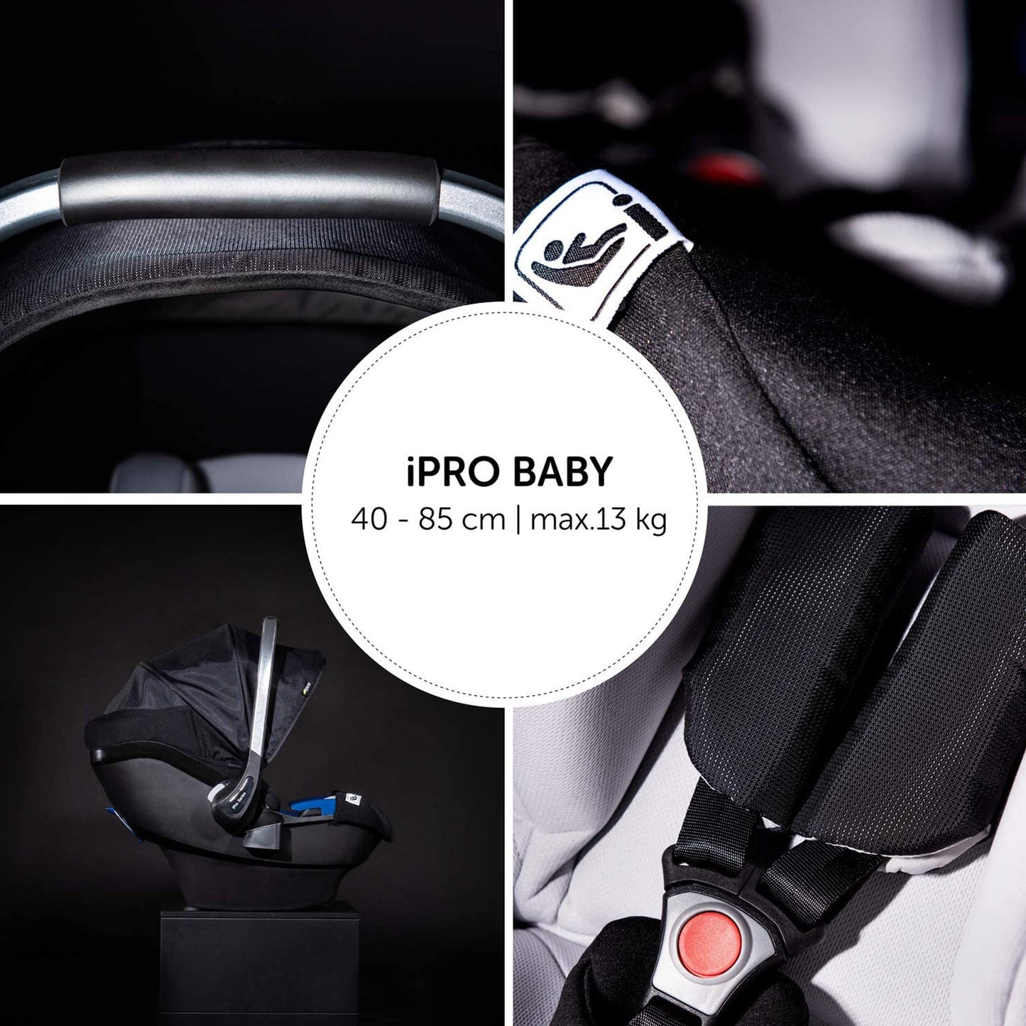 Hauck Pro Baby Car Seat | Fashion Denim | Used for Birth+ to 9M - Toys4All.in