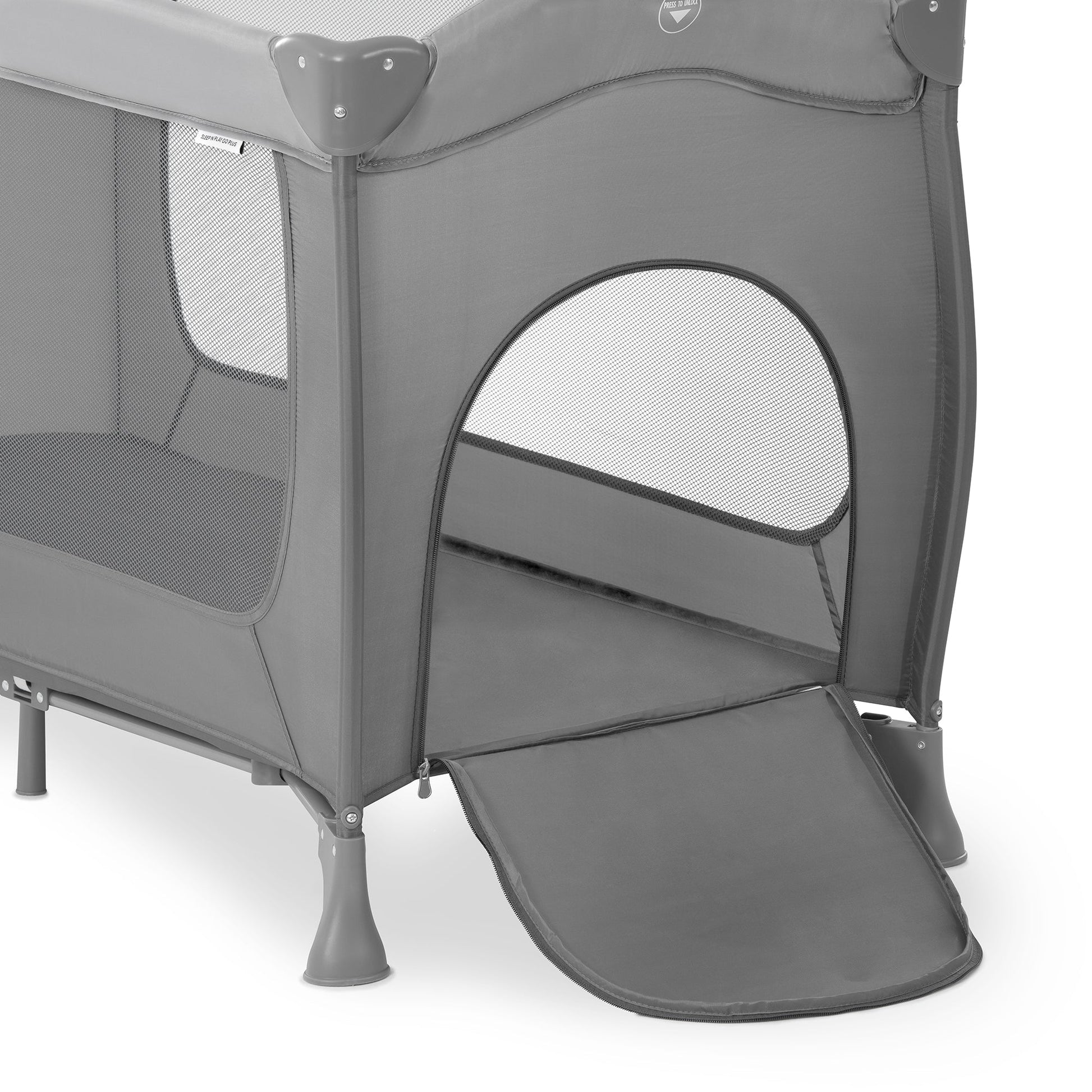 Hauck Sleep N Play Go Plus Playard  | Fashion Grey | Used for Birth+ to 36M - Toys4All.in