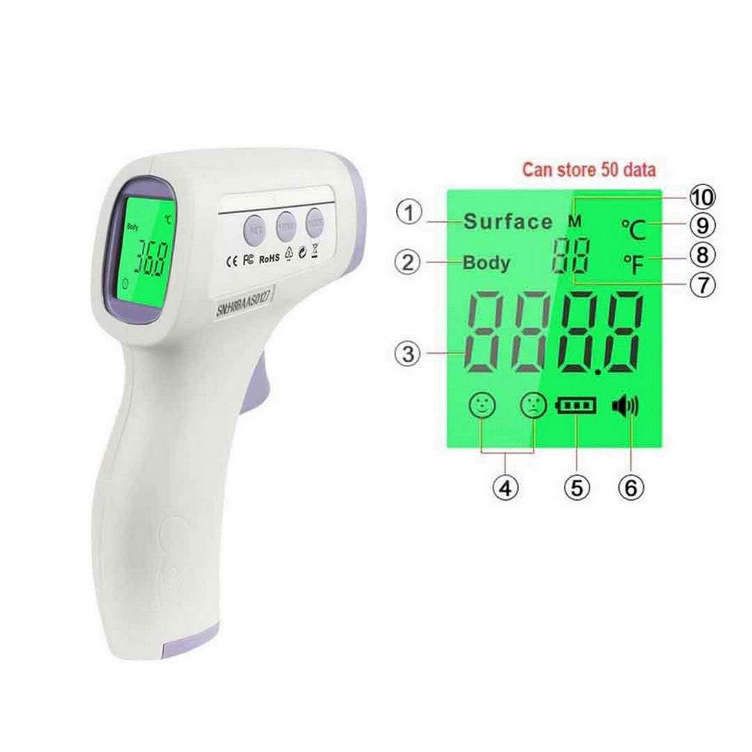 Hetieda No-Contact Infrared Thermometer Thermometer  White 3M To Adult - Toys4All.in