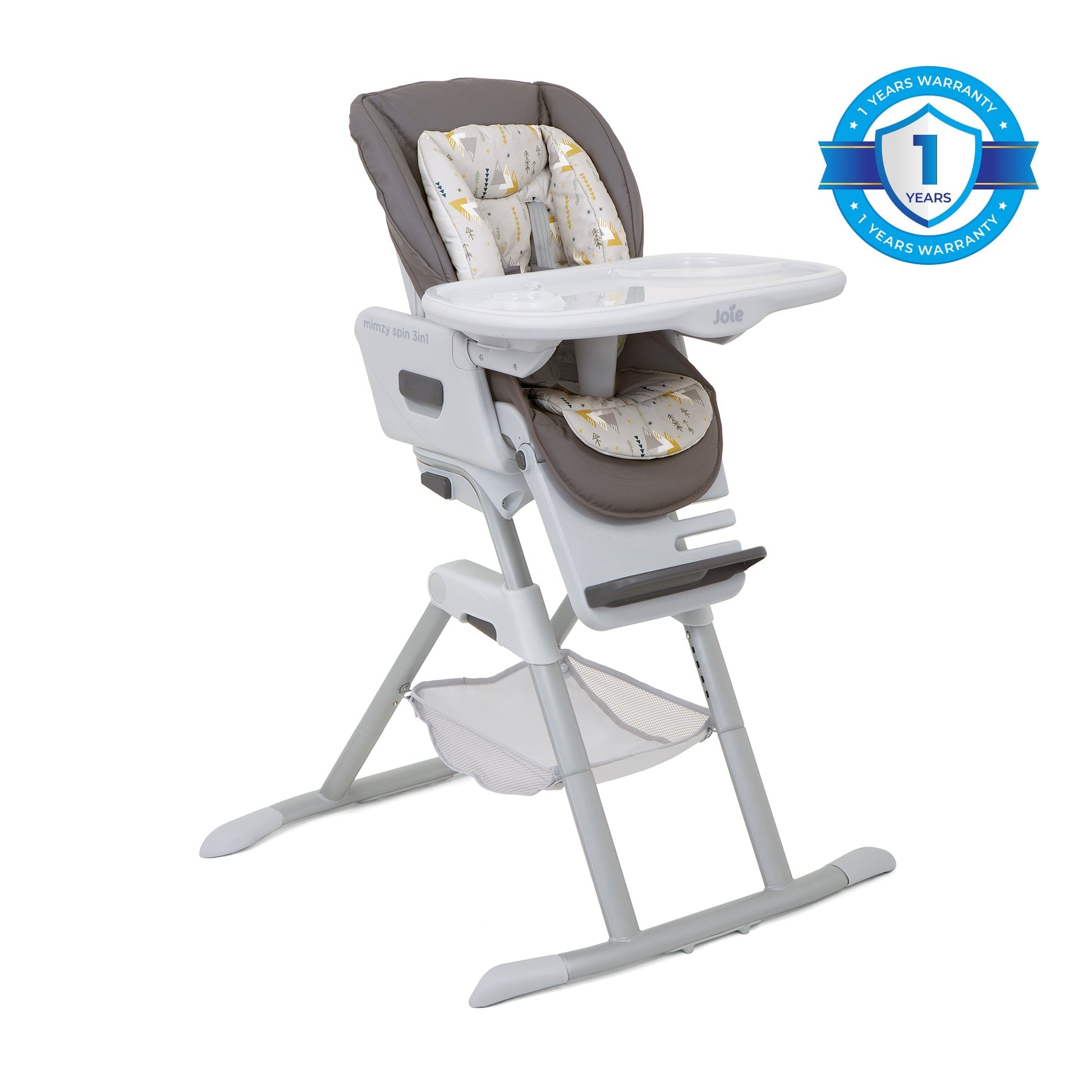 Joie 360° spinning High Chair Mimzy Spin 3in1 High Chair || Fashion-Geometric Mountains || Birth+ to 36months - Toys4All.in