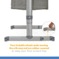 Joie Roomie Glide Bassinet || Fashion-Foggy Grey || Birth+ to 9months || Distress Box - Toys4All.in