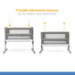 Joie Roomie Glide Bassinet || Fashion-Foggy Grey || Birth+ to 9months - Toys4All.in