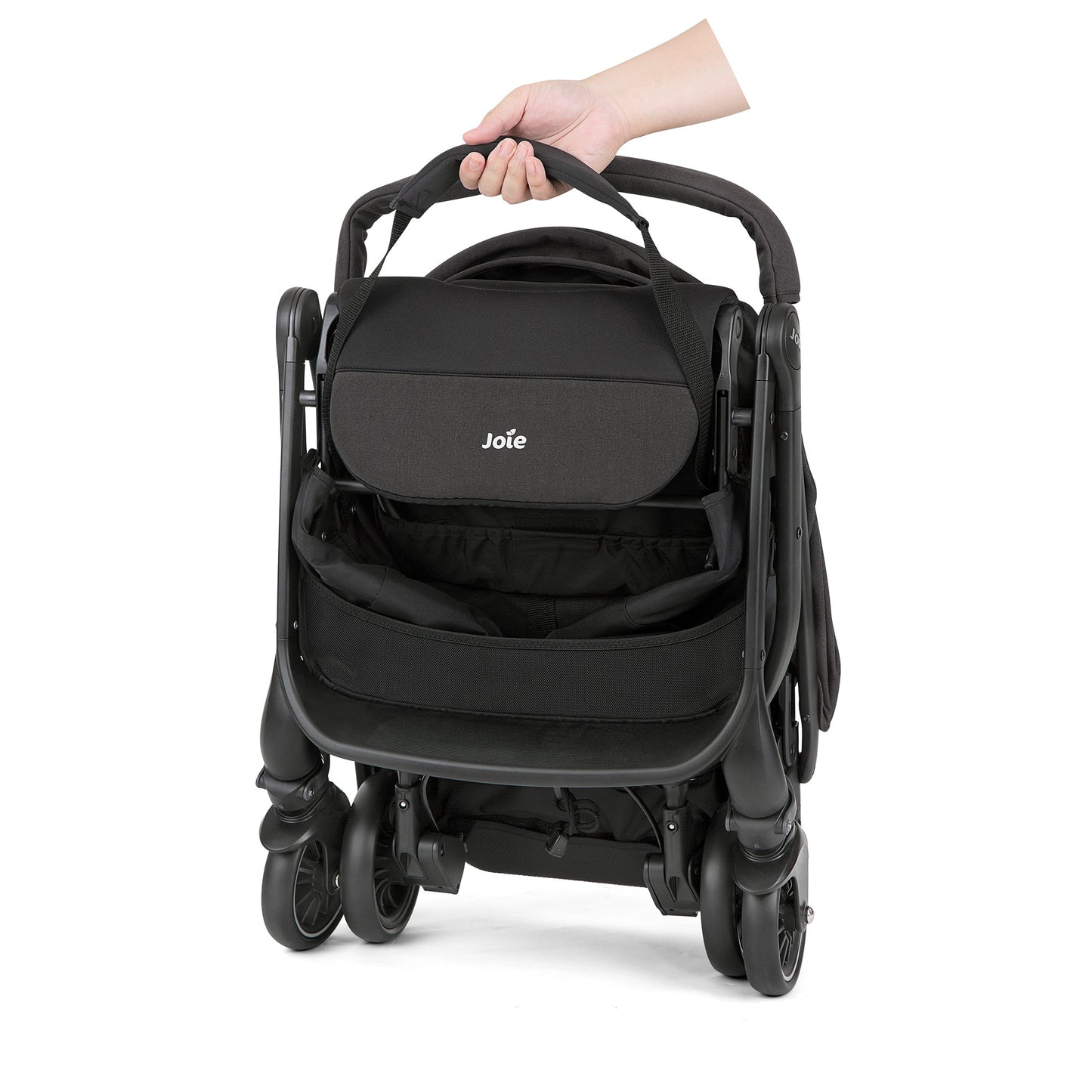 Joie Tourist W/ Rc & Adpt & Tb Stroller || Fashion- Shale || Used for Birth+ to 15 kg - Toys4All.in