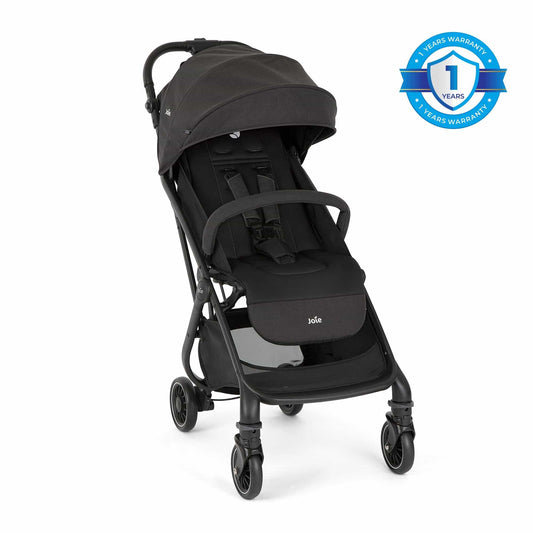 Joie Tourist W/ Rc & Adpt & Tb Stroller || Fashion- Shale || Used for Birth+ to 15 kg - Toys4All.in