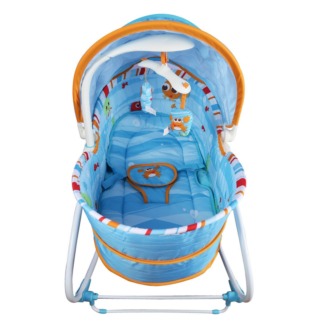 Mastela 5in1 Rocker & Bassinet || Fashion-Aqua || Birth+ to 48months ||Distress Box - Toys4All.in