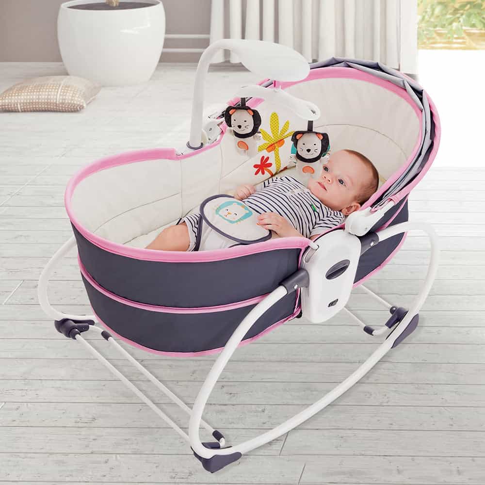 Mastela 5in1 Rocker & Bassinet || Fashion-Pink || Birth+ to 48months - Toys4All.in