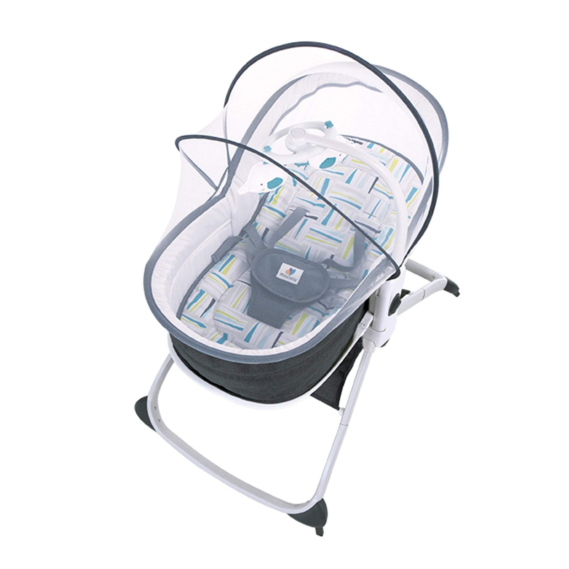 Mastela 6in1 Multi-Function Bassinet, Bouncer and Rocker || Fashion-Teal || Birth+ to 36months - Toys4All.in