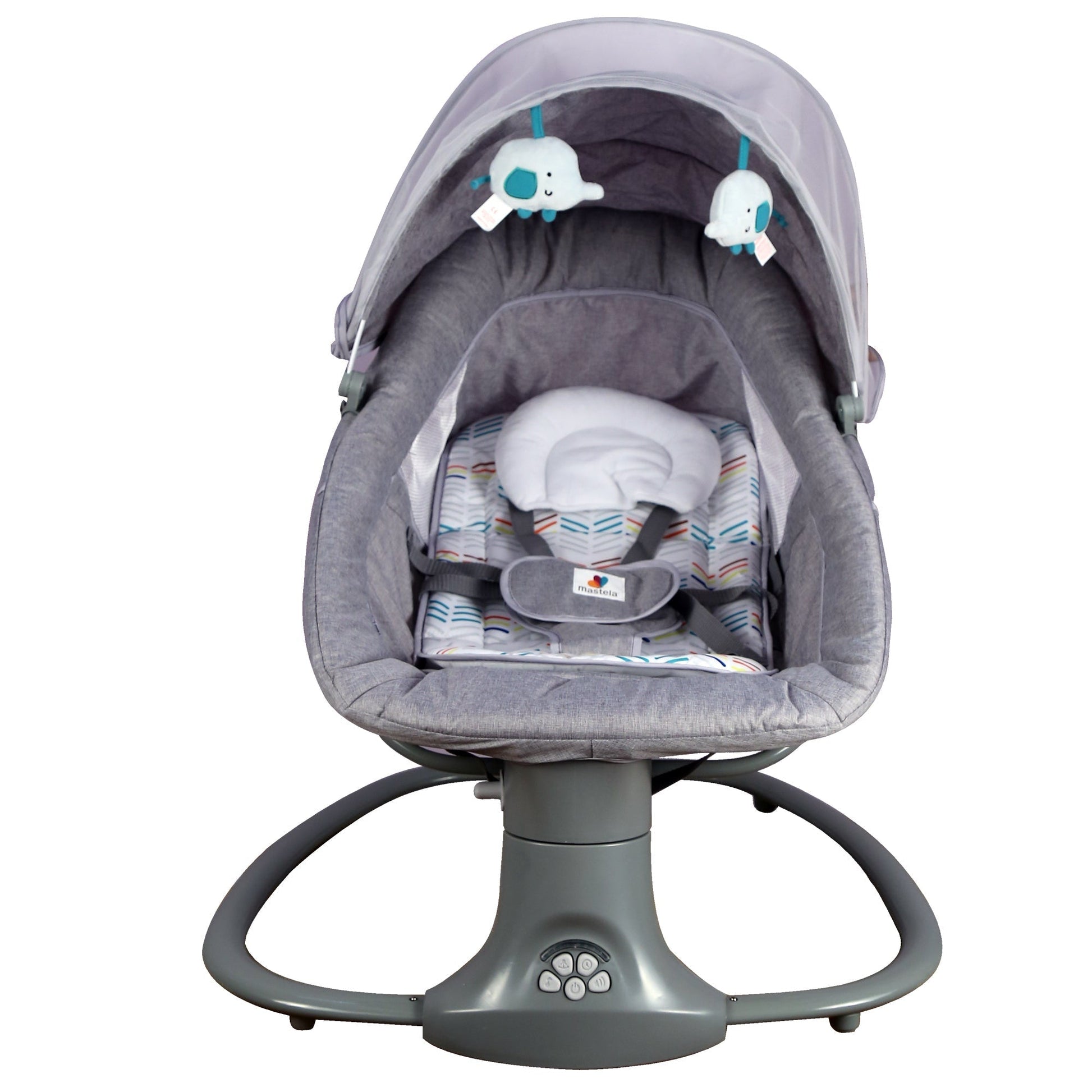 Mastela Deluxe Multi-Function Swing || Fashion-Grey || 3months to 36months - Toys4All.in