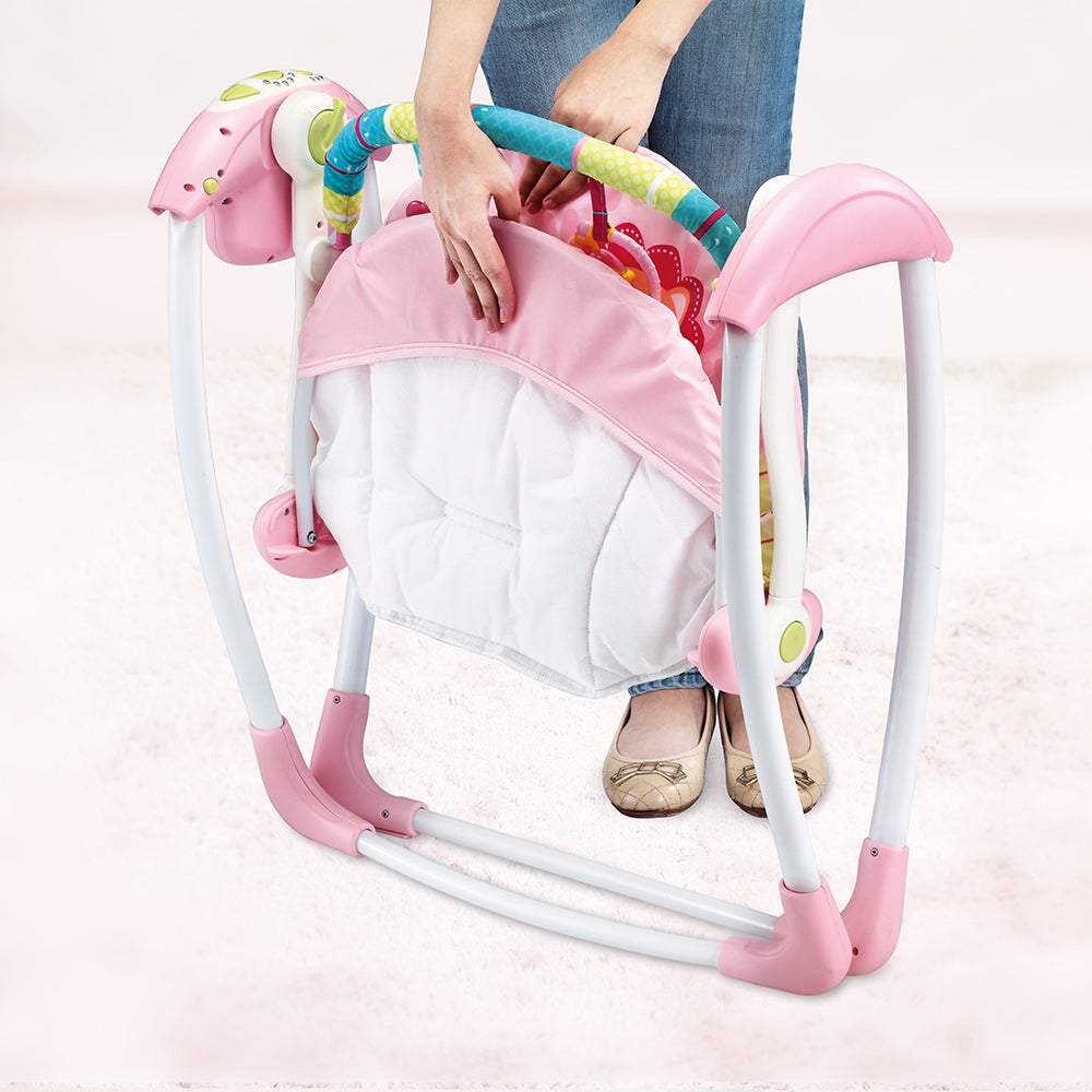 Mastela Portable Swing || Fashion-Pink || 3months+ to 24months - Toys4All.in