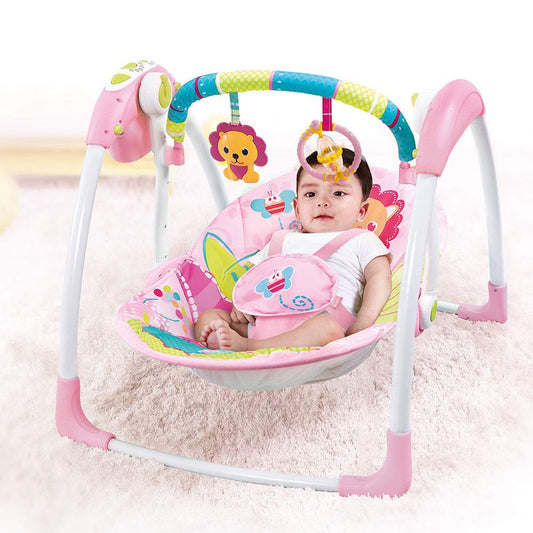Mastela Portable Swing || Fashion-Pink || 3months+ to 24months - Toys4All.in