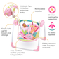 Mastela Portable Swing || Fashion-Pink || 3months+ to 24months - Toys4All.in