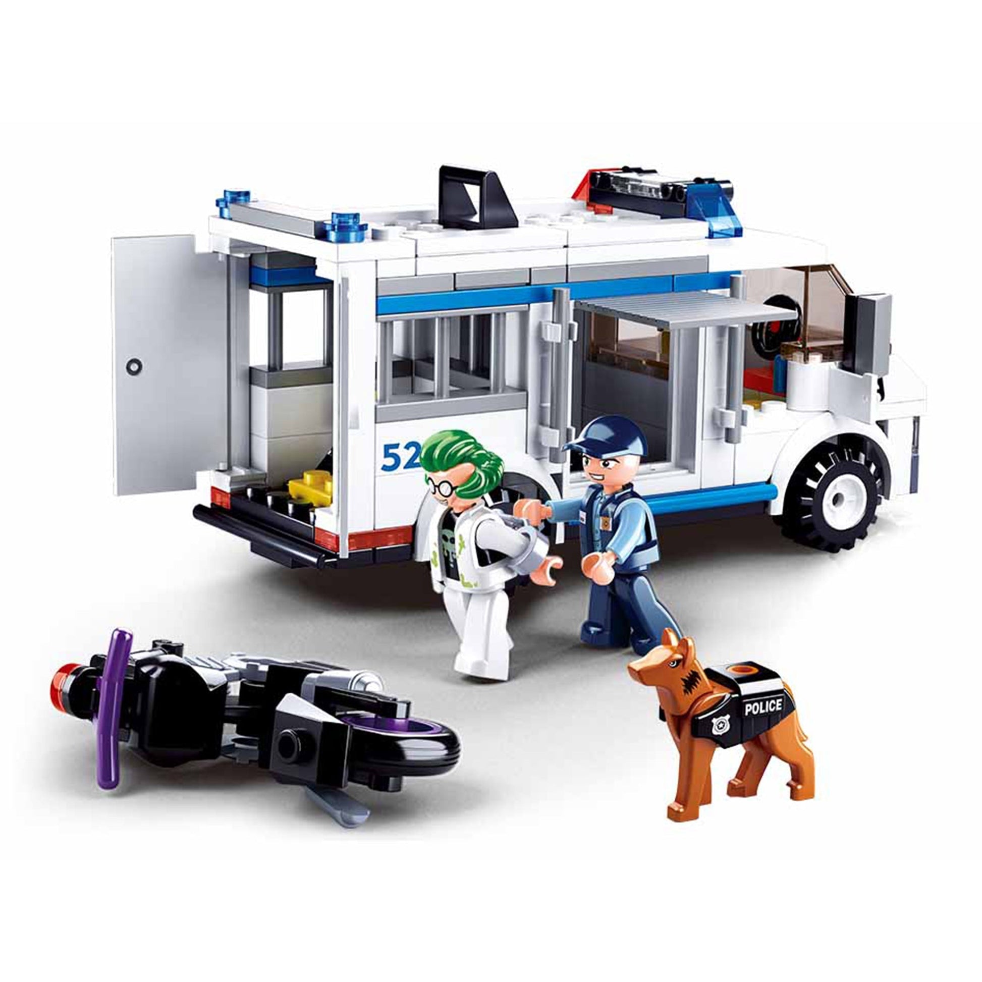 Playzu By Sluban Escort Vehicle Building Blocks Toys || 6years to 14years - Toys4All.in