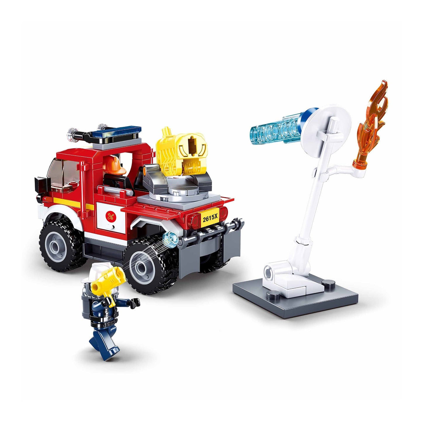 Playzu By Sluban Fire Engine Building Blocks Toys || 6years++ - Toys4All.in