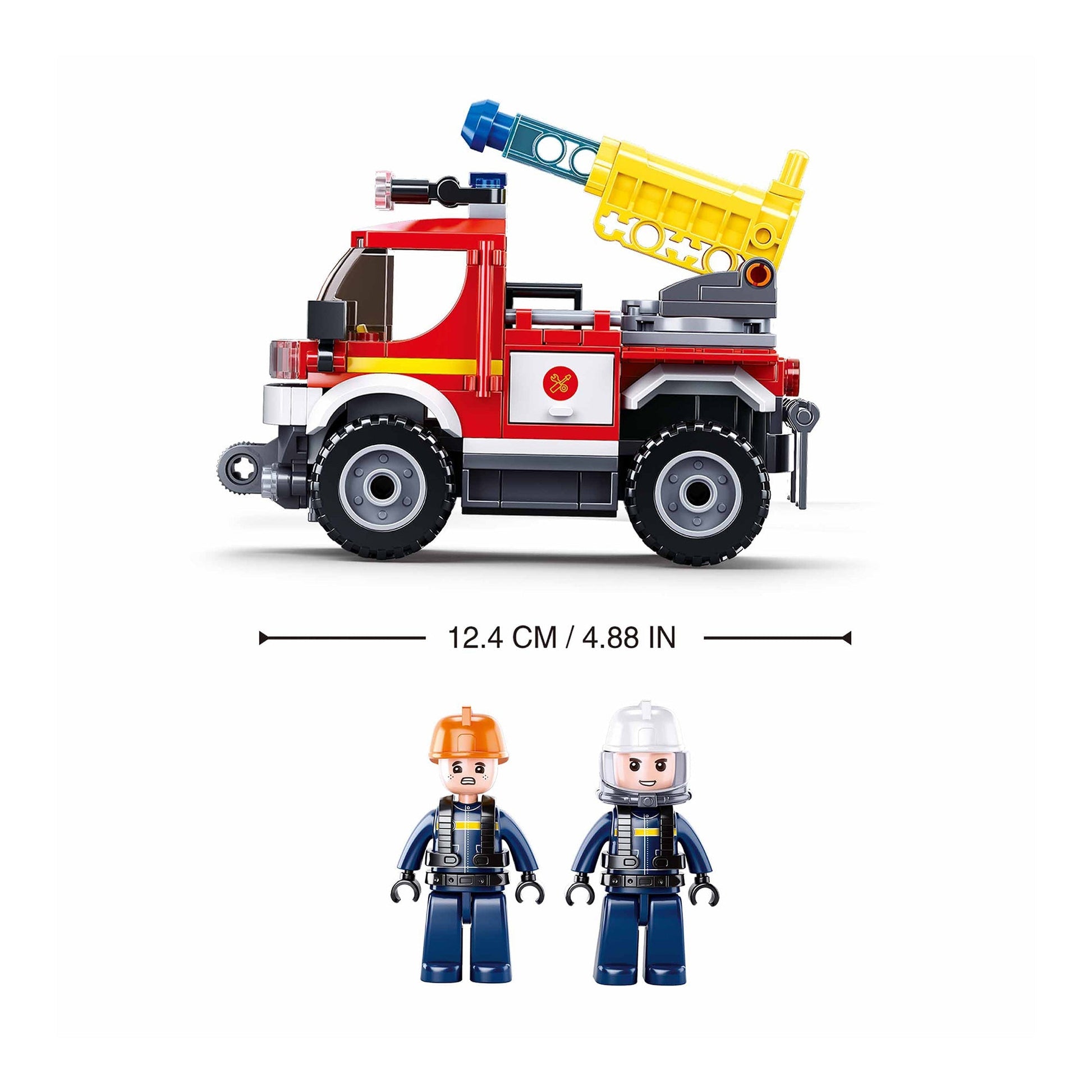 Playzu By Sluban Fire Engine Building Blocks Toys || 6years++ - Toys4All.in