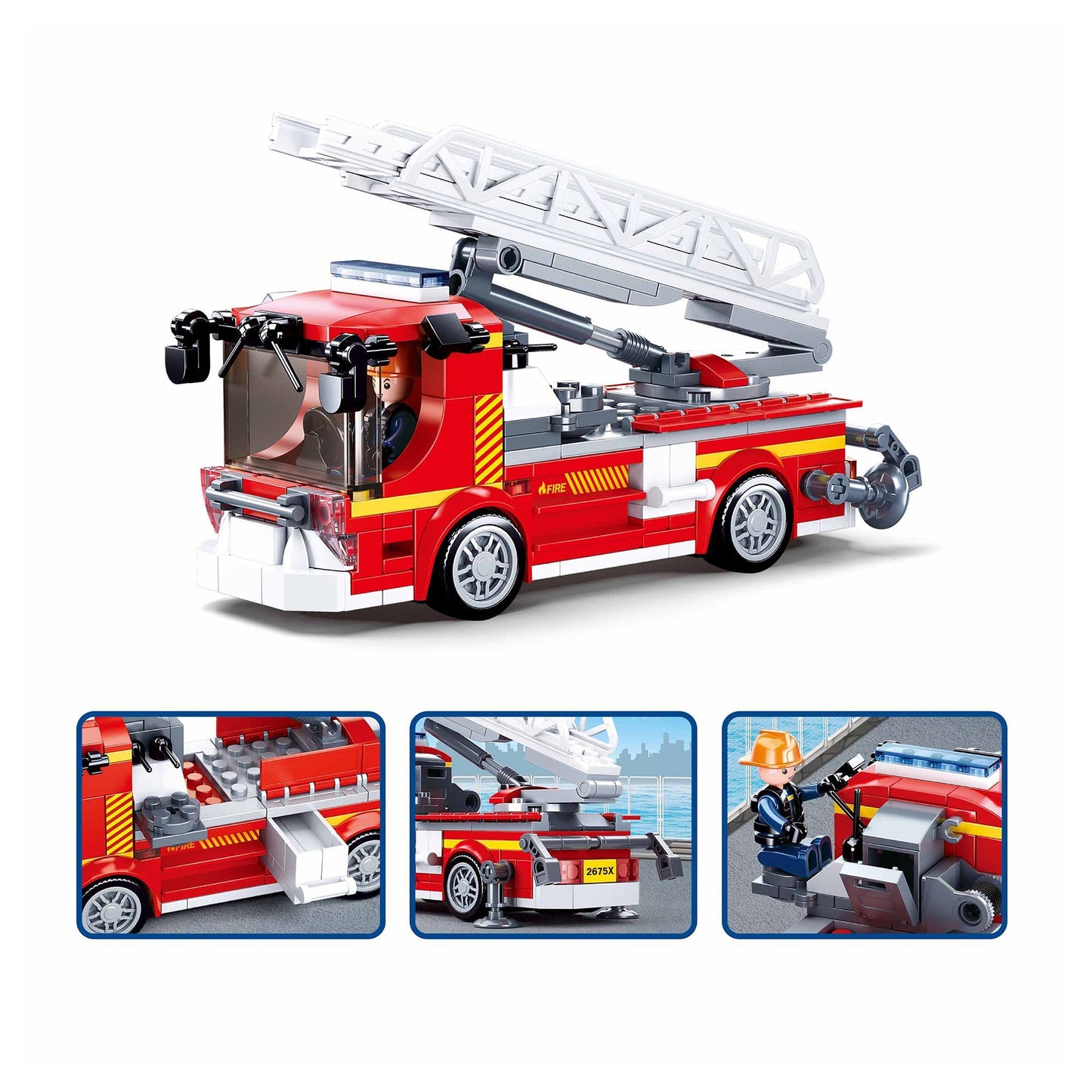 Playzu By Sluban Fire Fighting Training Center Building Blocks Toys || 6years++ - Toys4All.in